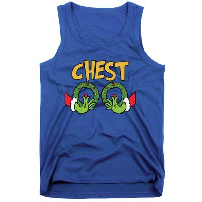 Funny Matching Chestnuts Couples Christmas Family Holiday Cute Gift Tank Top