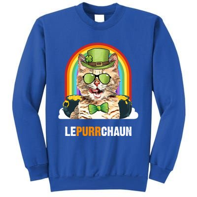 Funny Munchkin Cat Lepurrchaun St Patricks Day Gift Sweatshirt