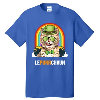 Funny Munchkin Cat Lepurrchaun St Patricks Day Gift Tall T-Shirt