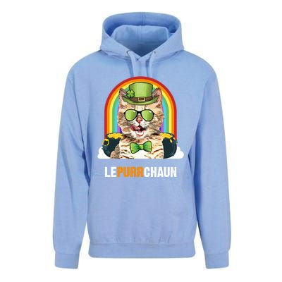 Funny Munchkin Cat Lepurrchaun St Patricks Day Gift Unisex Surf Hoodie