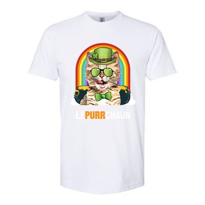 Funny Munchkin Cat Lepurrchaun St Patricks Day Gift Softstyle CVC T-Shirt