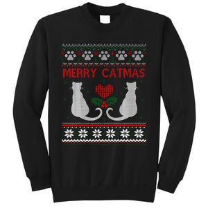 Funny Merry Catmas Ugly Christmas Sweatshirt