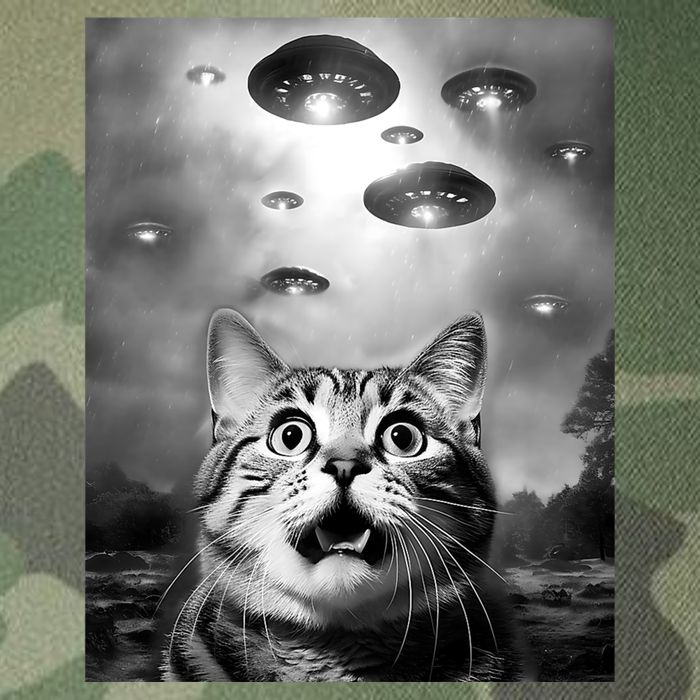 Funny Meme Cat Selfie With Alien Ufos Funny Cat Lovers Aliens Ufo Legacy Tie Dye Trucker Hat
