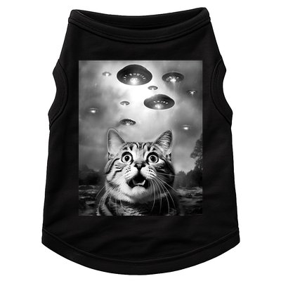 Funny Meme Cat Selfie With Alien Ufos Funny Cat Lovers Aliens Ufo Doggie Tank