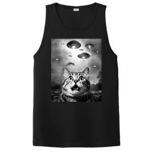 Funny Meme Cat Selfie With Alien Ufos Funny Cat Lovers Aliens Ufo PosiCharge Competitor Tank