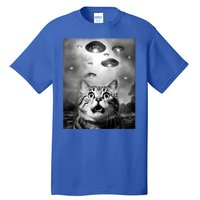 Funny Meme Cat Selfie With Alien Ufos Funny Cat Lovers Aliens Ufo Tall T-Shirt