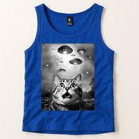 Funny Meme Cat Selfie With Alien Ufos Funny Cat Lovers Aliens Ufo Tank Top