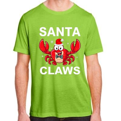 Funny Merry Christmas Santa Claw Crab Crustacean Claus Xmas Adult ChromaSoft Performance T-Shirt