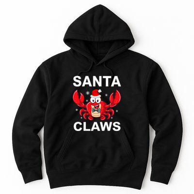 Funny Merry Christmas Santa Claw Crab Crustacean Claus Xmas Hoodie