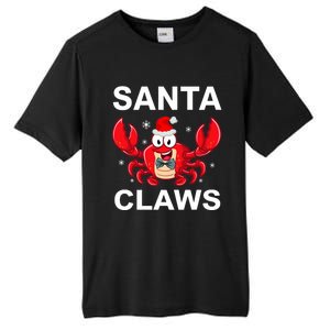 Funny Merry Christmas Santa Claw Crab Crustacean Claus Xmas Tall Fusion ChromaSoft Performance T-Shirt