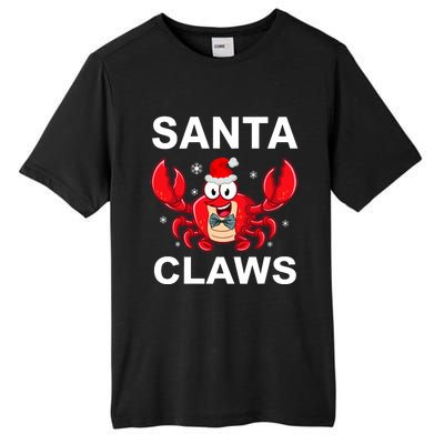 Funny Merry Christmas Santa Claw Crab Crustacean Claus Xmas Tall Fusion ChromaSoft Performance T-Shirt