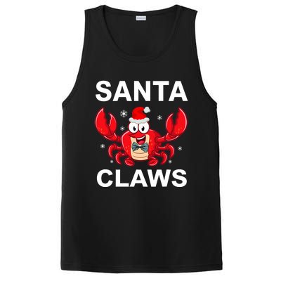 Funny Merry Christmas Santa Claw Crab Crustacean Claus Xmas PosiCharge Competitor Tank