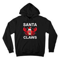 Funny Merry Christmas Santa Claw Crab Crustacean Claus Xmas Tall Hoodie