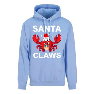 Funny Merry Christmas Santa Claw Crab Crustacean Claus Xmas Unisex Surf Hoodie