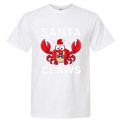 Funny Merry Christmas Santa Claw Crab Crustacean Claus Xmas Garment-Dyed Heavyweight T-Shirt