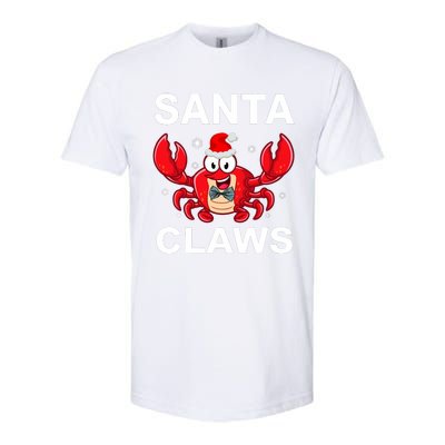 Funny Merry Christmas Santa Claw Crab Crustacean Claus Xmas Softstyle CVC T-Shirt