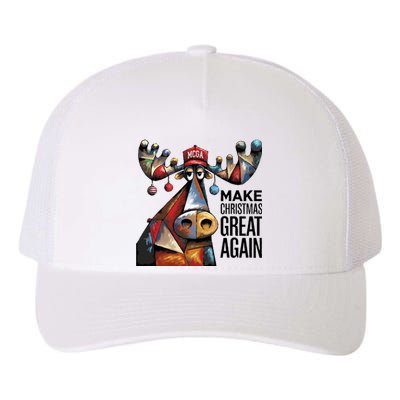 Funny Make Christmas Great Again Moose Trump Election Win Yupoong Adult 5-Panel Trucker Hat