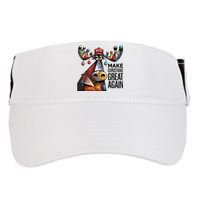 Funny Make Christmas Great Again Moose Trump Election Win Adult Drive Performance Visor