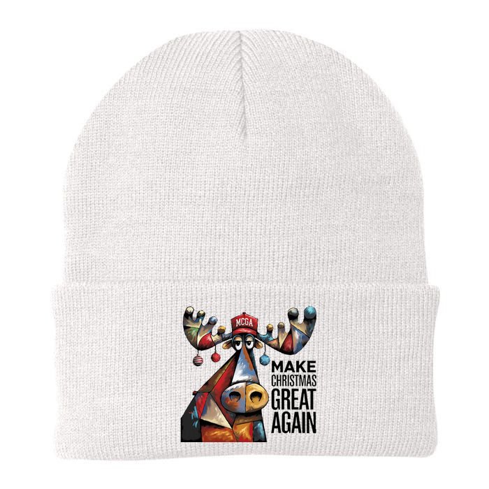 Funny Make Christmas Great Again Moose Trump Election Win Knit Cap Winter Beanie