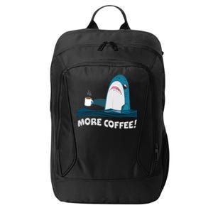 Funny More Coffee Shark City Backpack