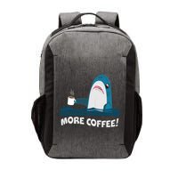 Funny More Coffee Shark Vector Backpack