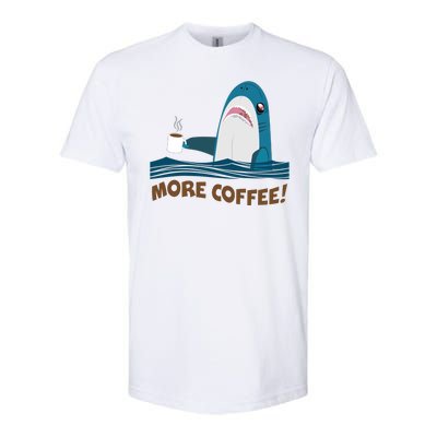 Funny More Coffee Shark Softstyle® CVC T-Shirt