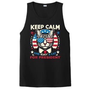 Funny My Cat For President 2024 Political Election Vote 2024 PosiCharge Competitor Tank