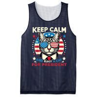 Funny My Cat For President 2024 Political Election Vote 2024 Mesh Reversible Basketball Jersey Tank