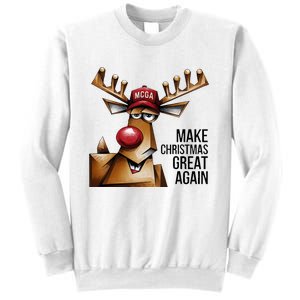 Funny Make Christmas Great Again Reindeer Trump Election Win Sweatshirt