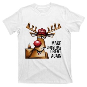 Funny Make Christmas Great Again Reindeer Trump Election Win T-Shirt