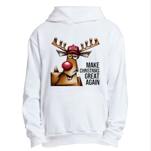 Funny Make Christmas Great Again Reindeer Trump Election Win Urban Pullover Hoodie