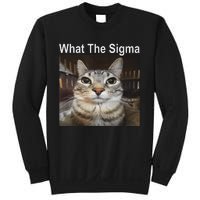 Funny Meme Cat What The Sigma Cute Cat Meme Quote Sweatshirt