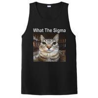 Funny Meme Cat What The Sigma Cute Cat Meme Quote PosiCharge Competitor Tank