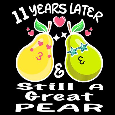 Funny Matching Couple 11th Year Wedding Anniversary T-Shirt