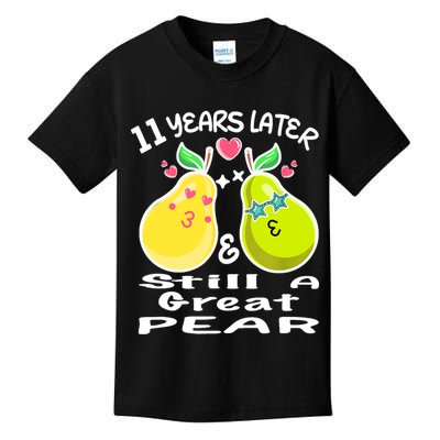 Funny Matching Couple 11th Year Wedding Anniversary Kids T-Shirt