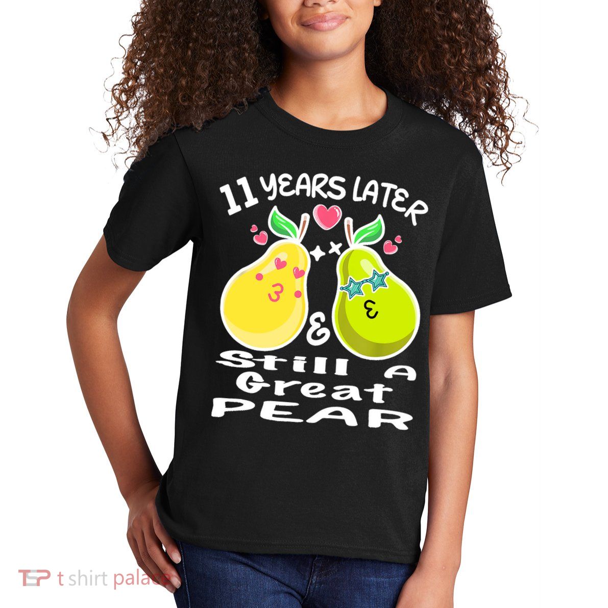 Funny Matching Couple 11th Year Wedding Anniversary Kids T-Shirt