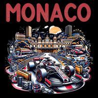 Formula Monaco City Monte Carlo Circuit Racetrack Travel Backpack