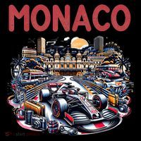 Formula Monaco City Monte Carlo Circuit Racetrack Travel Drawstring Bag