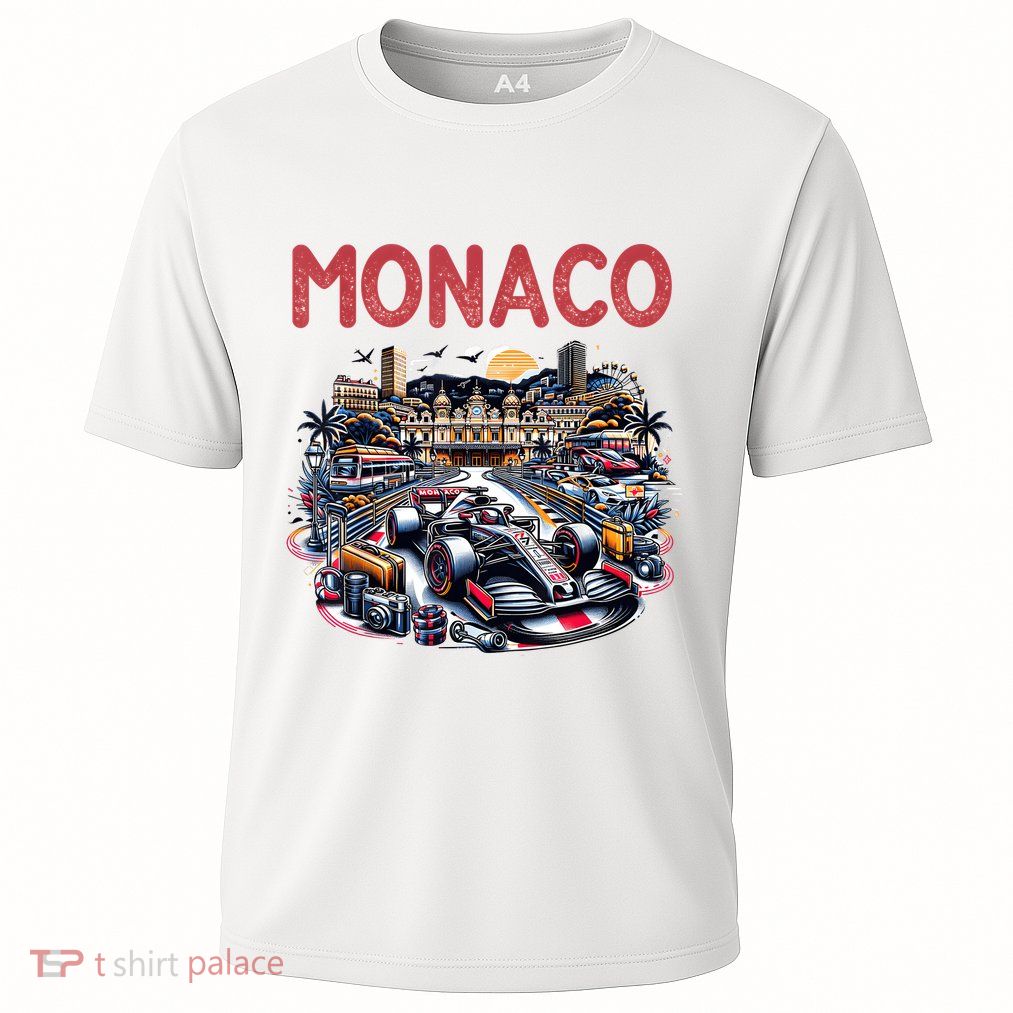Formula Monaco City Monte Carlo Circuit Racetrack Travel Performance Shirt
