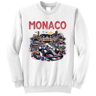 Formula Monaco City Monte Carlo Circuit Racetrack Travel Sweatshirt