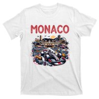 Formula Monaco City Monte Carlo Circuit Racetrack Travel T-Shirt