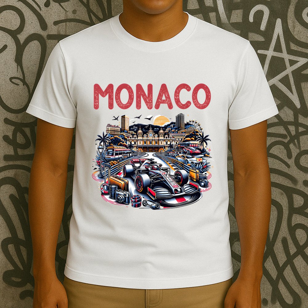 Formula Monaco City Monte Carlo Circuit Racetrack Travel T-Shirt