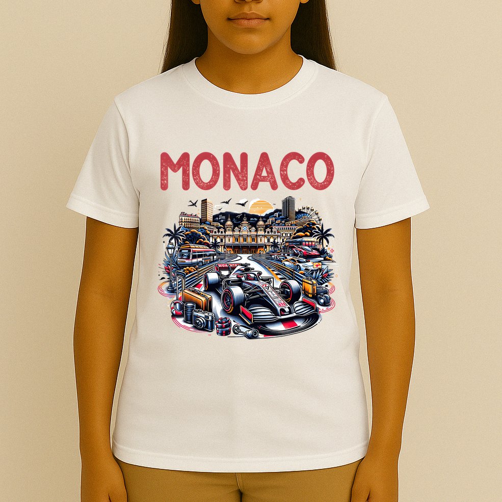 Formula Monaco City Monte Carlo Circuit Racetrack Travel T-Shirt