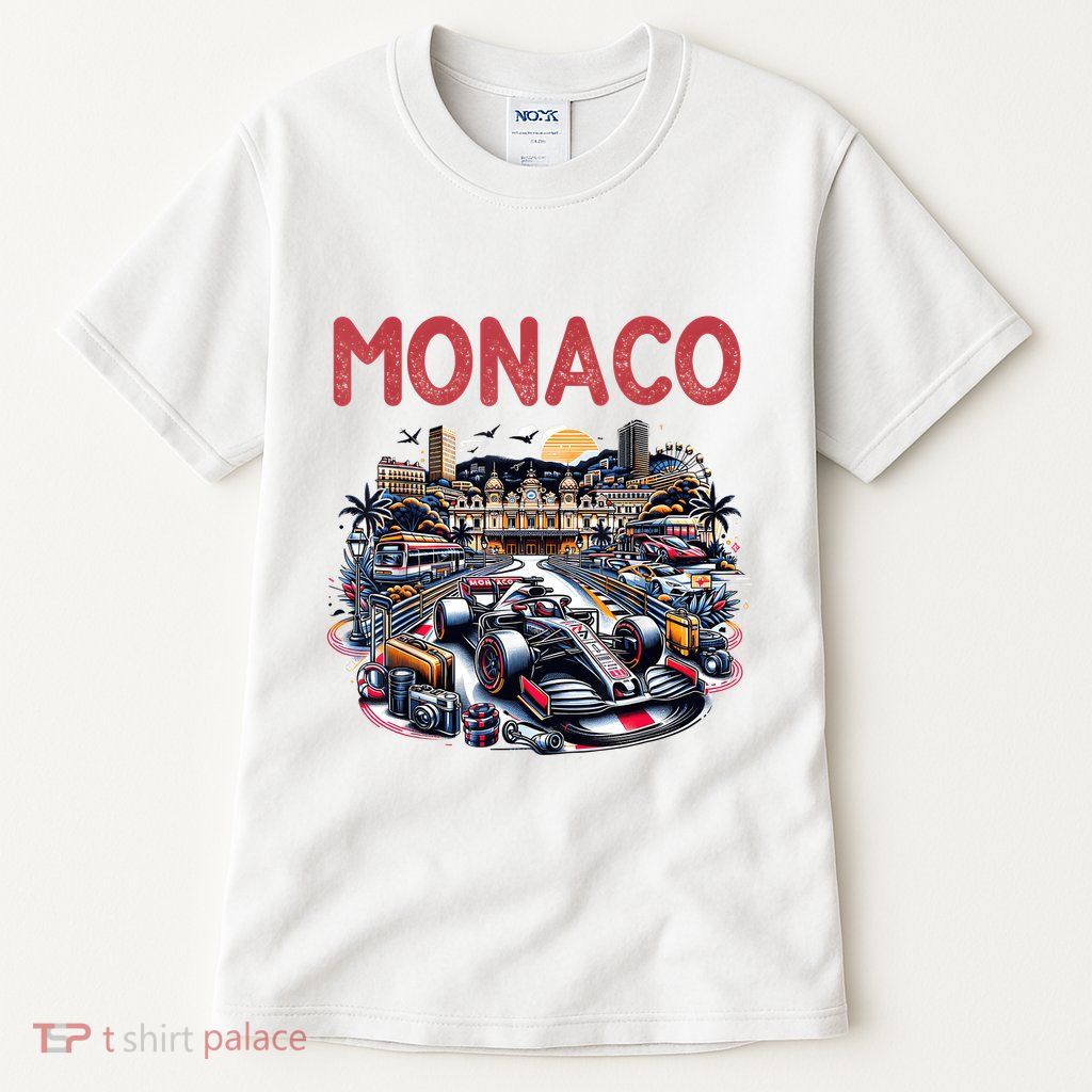 Formula Monaco City Monte Carlo Circuit Racetrack Travel Tall T-Shirt