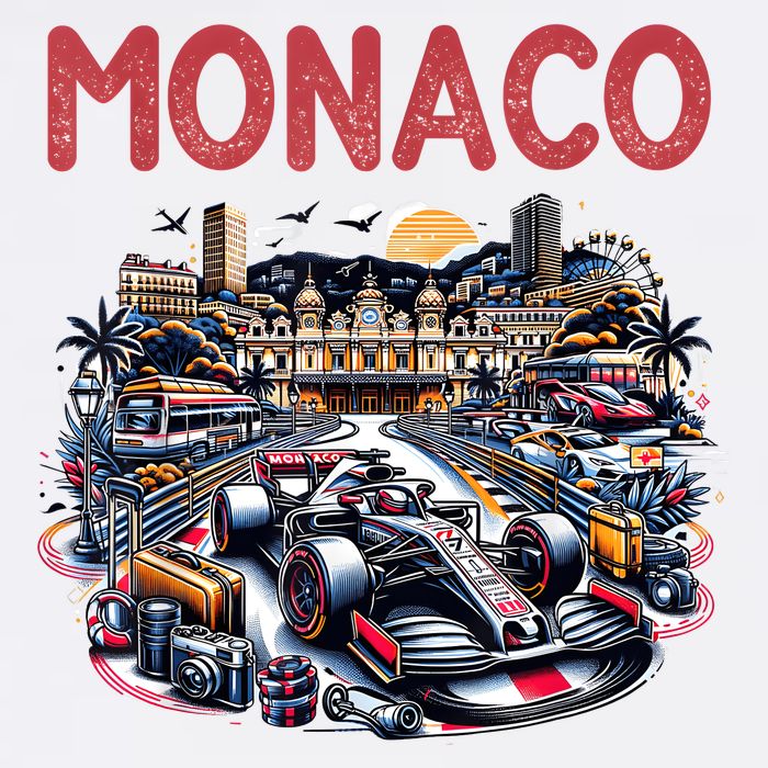 Formula Monaco City Monte Carlo Circuit Racetrack Travel Adult Drive Performance Visor