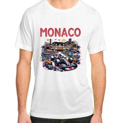 Formula Monaco City Monte Carlo Circuit Racetrack Travel Adult ChromaSoft Performance T-Shirt