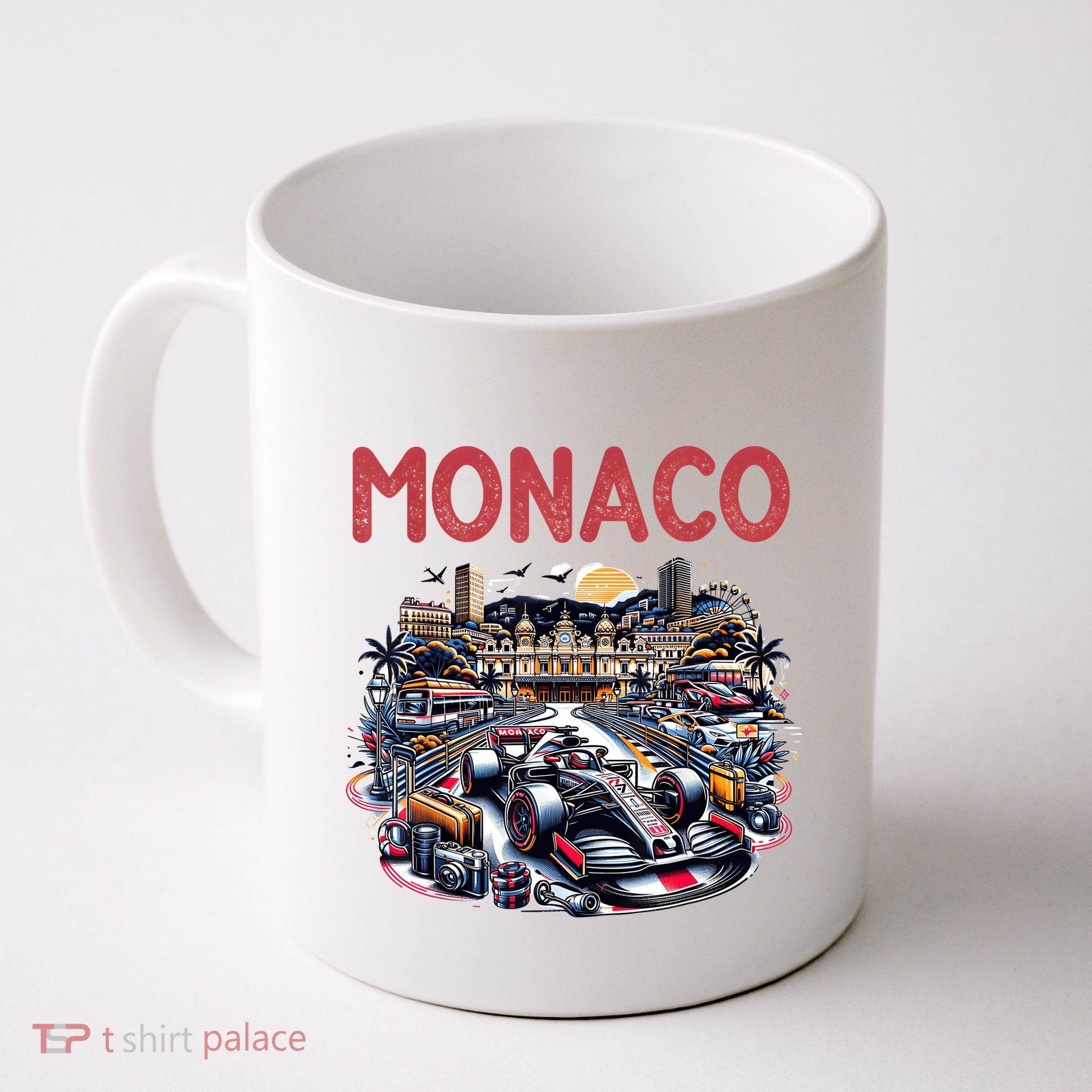 Formula Monaco City Monte Carlo Circuit Racetrack Travel Mug