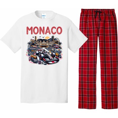 Formula Monaco City Monte Carlo Circuit Racetrack Travel Pajama Set