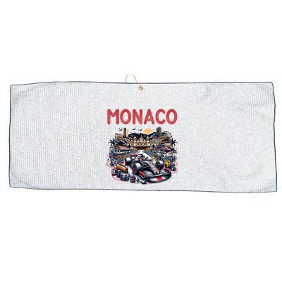 Formula Monaco City Monte Carlo Circuit Racetrack Travel Large Microfiber Waffle Golf Towel