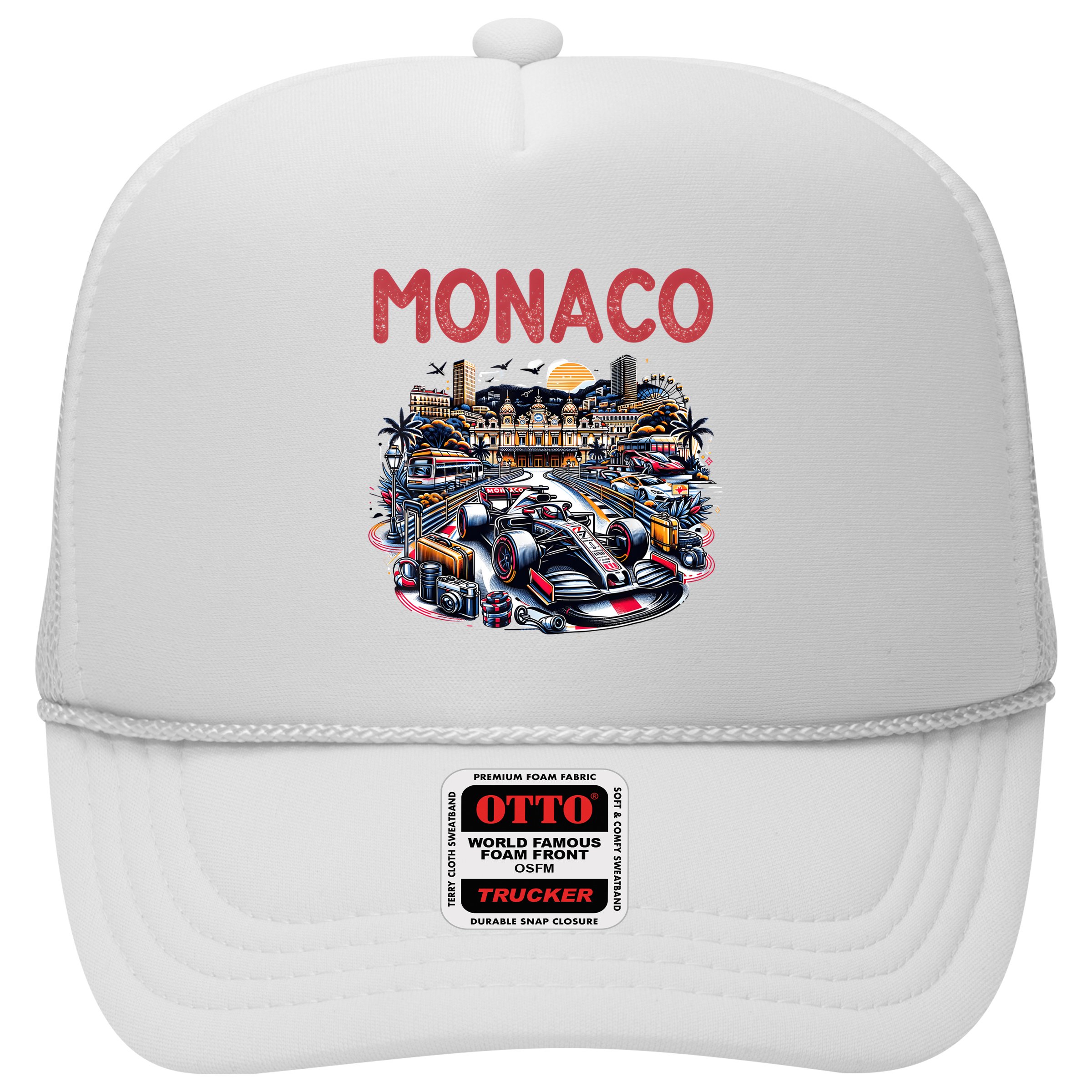 Formula Monaco City Monte Carlo Circuit Racetrack Travel Hat